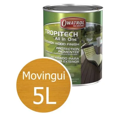 TROPITECH "All in One" : protection teintée LONGUE DUREE pour terrasses et bardages. Phase aqueuse - Réf. 413