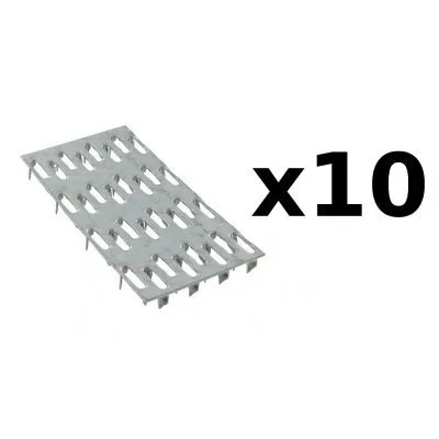 Plaques crantées - Réf. MP50/100_10