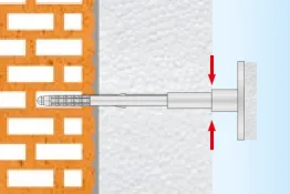 La collerette de coupe atteint le niveau de l’isolation