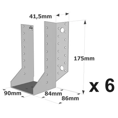 Sabots à ailes extérieures, gamme SAE CLASSIQUE (épaisseur 2mm, profondeur 84mm) - Réf. SAE440/90/2_6