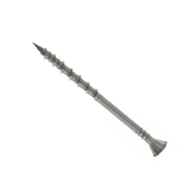 Vis pour lames de terrasse bois, double filetage, inox A2, D5 L50 - Réf. SV5.0X50L500A2