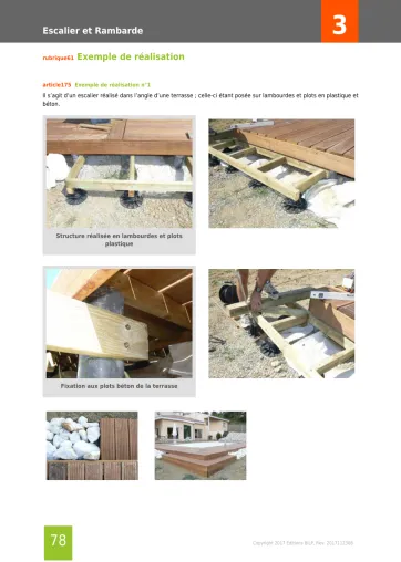 Extrait de la rubrique exemple de réalisation