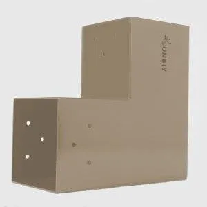 Image du connecteur SUNDIY beige sable - 90mm Forme L, 2 directions