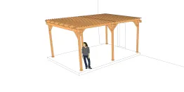 Module 3&nbsp;: pergola sur six poteaux