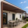 Lame XL aluminium 29mm, longueur 3m, RAL8011 structuré Oxyde Mars - Réf. SND-L-A-27-300-8011