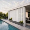 Lame XL aluminium 29mm, longueur 2m35, RAL9010 structuré BLANC