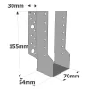 Sabots à ailes extérieures, gamme SBE ECONOMIQUE (épaisseur 1,5mm, profondeur 55mm) - Réf. SBE70/155_20