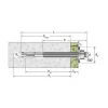 Goujon d'ancrage - Rondelle large - FM753 EVO LW M12X149 - 1 pièce