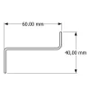 Dimensions des chéneaux SUNDIY Blanc RAL 9010