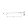 Vis HECO MULTI-MONTI-plus F - tête fraisée - D7,5 x L70 - Réf. 48513