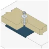 Vis d'ancrage béton à tête hexagonale avec embase - THD M10-90/15 - Réf. THD10090_50