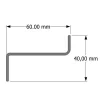 Dimensions des chéneaux SUNDIY Gris Anthracite RAL 7016