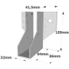 Sabots à ailes extérieures, gamme SAE CLASSIQUE (épaisseur 2mm, profondeur 84mm) - Réf. SAE250/32/2_35